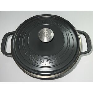 Greenpan Dutch Oven 8 Qt. Magneto2 induction Gray Ceramic Nonstick Stockpot